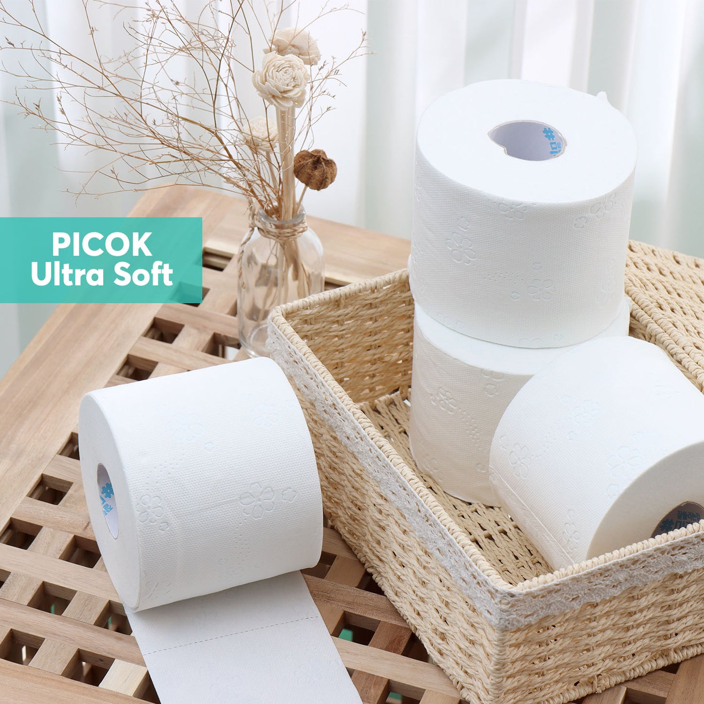 Picok Ultra Soft Toilet Tissue Paper 9Rolls